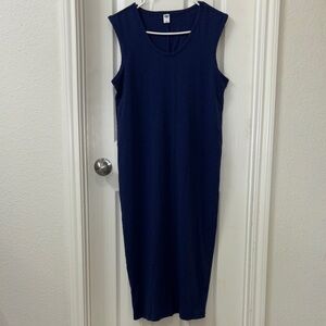 Old Navy Women's Navy Blue Tunic Dress T Shirt Style Straight Size Medium